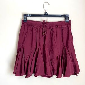 Maroon mini skort!